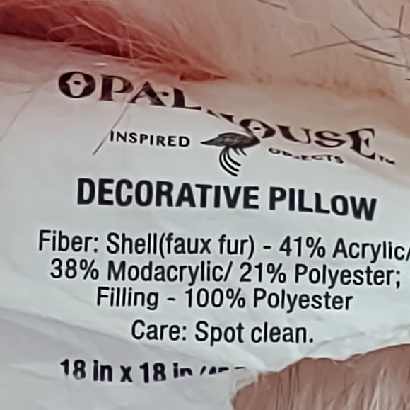 Faux Fur Plush Long Hair Pillow - Picture 4 of 4